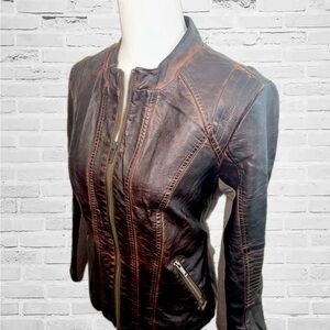 Women's Brown Leather Jacket